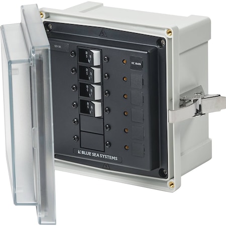 Blue Sea Systems Blue Sea - SMS Panel Enclosure w/UL Main 3 Branch 12/24V - 12/24V DC 3135